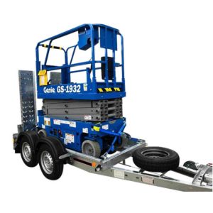 Genie Scissor Lift with Trailer Hire